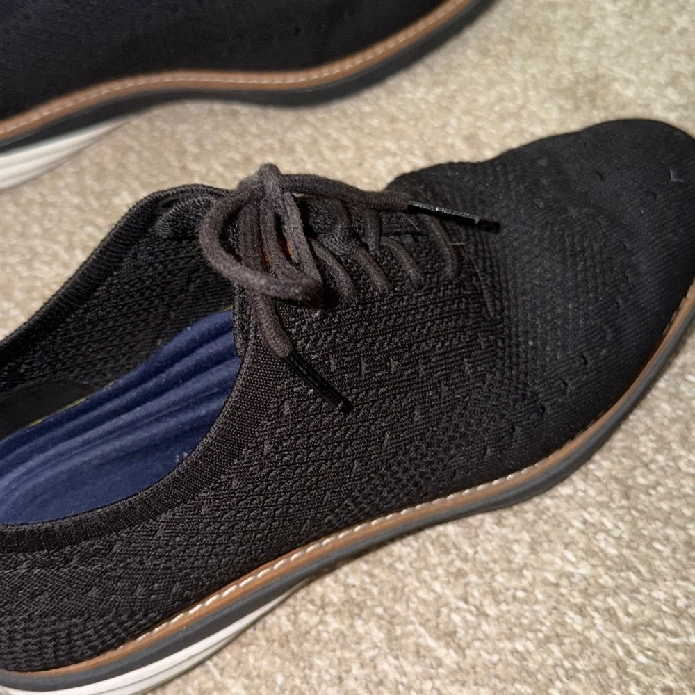 Cole Haan ZeroGrand Black Lace-Up Oxfords stitchliteShoes